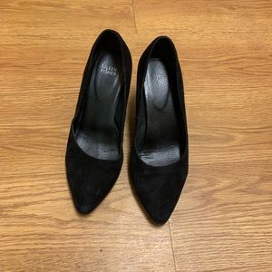 Eileen Fisher Black Suede Heels